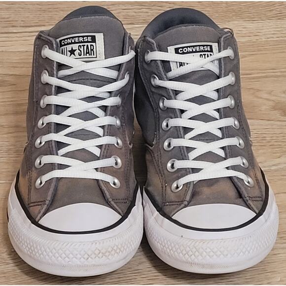 Converse All-Star Chuck Taylor Gray Street Mid Sneakers Mens 10 WOs 12 Pre-owned - Picture 3 of 6